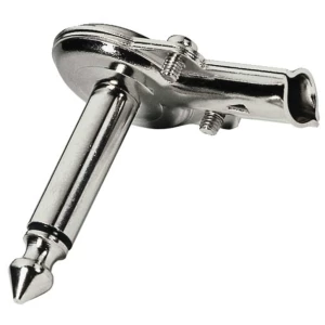 Fiche jack 6,35 mâle mono, coudée