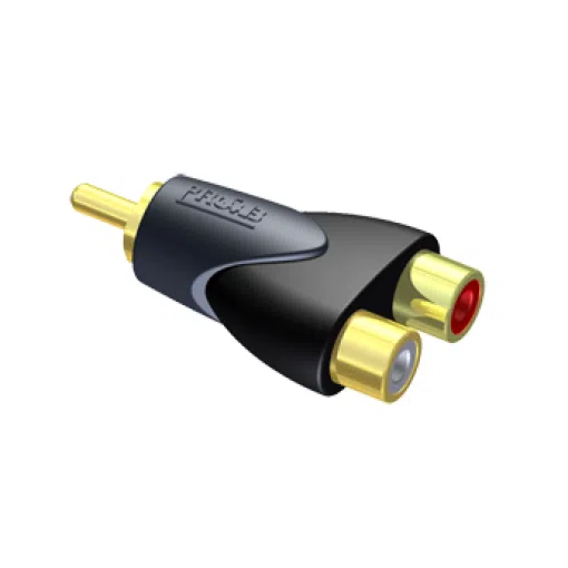 Adaptateur 2xCinch F - 1x Cinch M CLP106