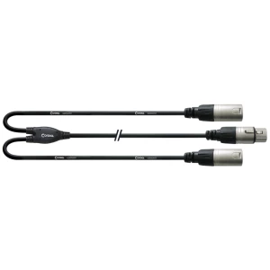 CORDIAL CFY 0.3 FMM câble Y-XLR, 0.3m