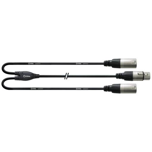 CORDIAL CFY 0.3 FMM Kabel Y-XLR, 0.3m