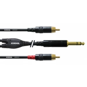 CORDIAL CFY 0.9 VCC Y-Kabel, 0.9m, Jack - 2x RCA