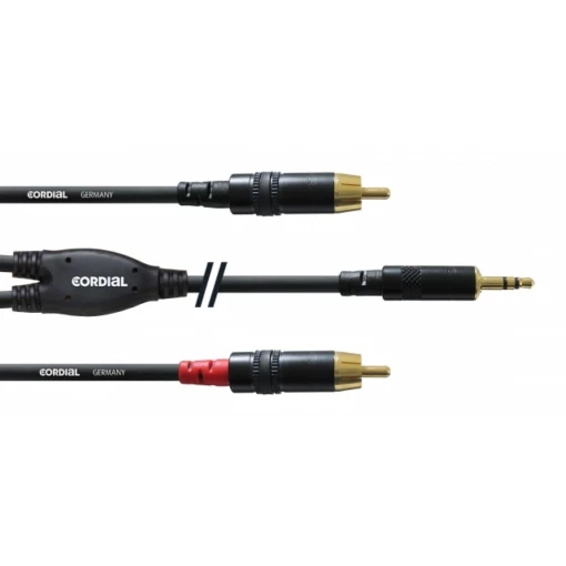 CORDIAL CFY 1.5 WCC câble Y, 1.5m, MiniJack- 2x RCA