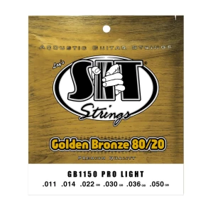 Guitar Strings Acoustic Golden Bronze 80/20 .011-.050 Pro Light