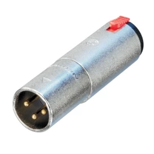 NEUTRIK NA 3 MJ - Adaptateur XLR 3 pôles mâle - Jack 6,35mm femelle stéréo