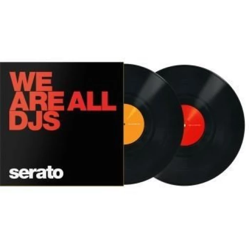 Serato Control Vinyl Manifesto BLACK/Orange&Red (das Paar)
