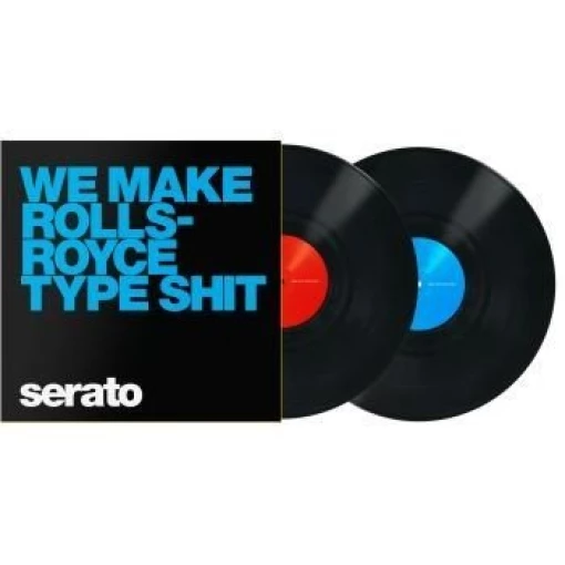 Serato Control Vinyl Manifesto BLACK/Red&Blue (la paire)