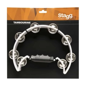 STAGG Tambourine Half Moon Blanc