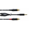 CORDIAL CFY 0.9 WCC câble Y, 0.9m, MiniJack - 2xRCA