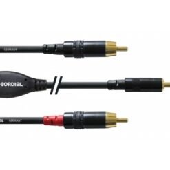 CORDIAL CFY 3 WCC câble Y, 3m, MiniJack- 2x RCA