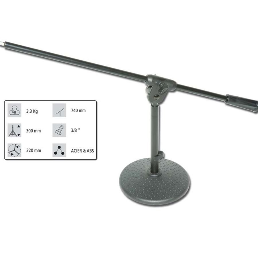 Pied micro pour table à embase lourde