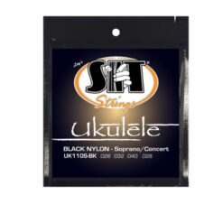 UK110S-BK Ukulele Strings Black Nylon Soprano/Concert