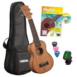 Ukulele Soprano Mahogany Pack CASCHA