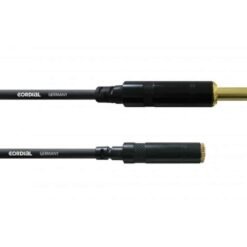 CORDIAL CFM 3 VY câble studio, 3m, Jack 6.3mm - MiniJack f