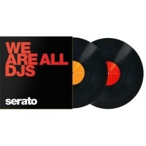 Serato Control Vinyl Manifesto BLACK/Orange&Red (la paire)