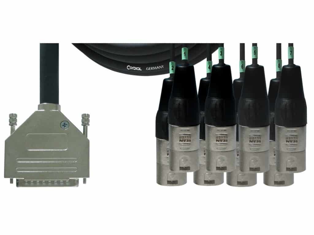 CORDIAL CFD 1.5 DMT câble DSub25-XLRm