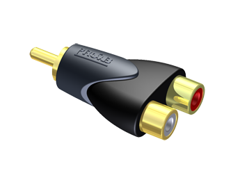 Adaptateur 2xCinch F - 1x Cinch M CLP106