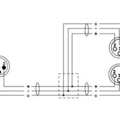 CORDIAL CFY 0.3 MFF - Y- XLR, 0.3m