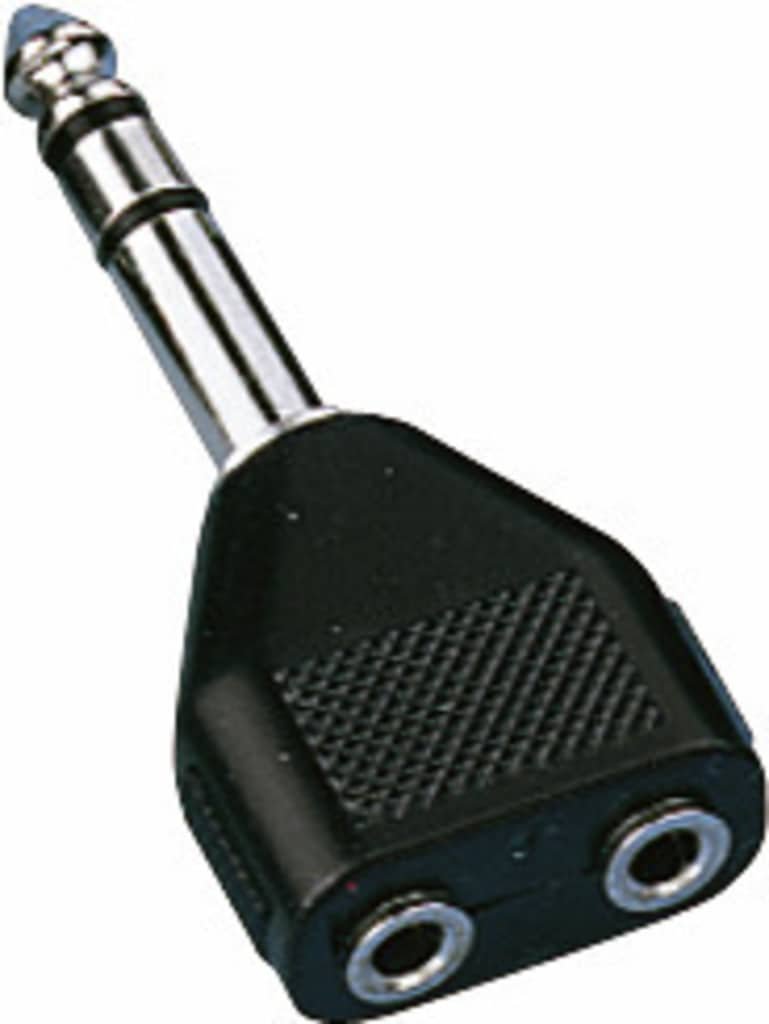 NTA-196 Adaptateur Jack 6.35 - 2 x Mini Jack Stéréo
