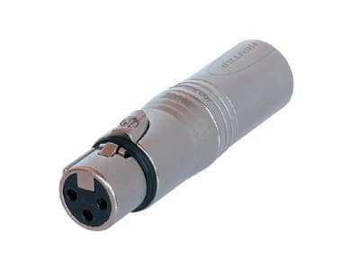 Neutrik DMX-Adapter XLR 3pol. female , 5pol. male