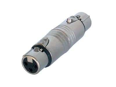 NEUTRIK NA 3 FF - Adaptateur XLRf 3 pôles / 3 pôles XLRf