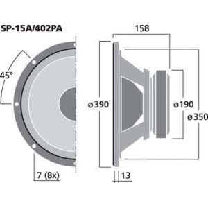 Monacor SP-15A/402PA