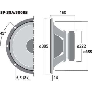 Monacor SP-38A/500BS