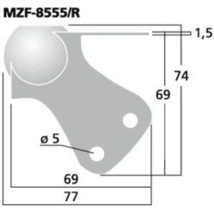 Monacor MZF-8555/R