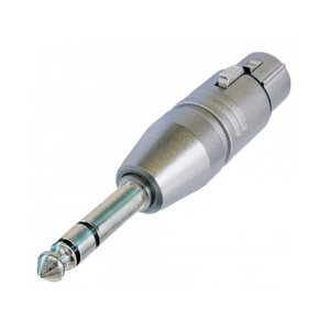 NEUTRIK NA 3 FP - Adapter 3-polig XLR weiblich - 6,35mm Stereo Klinke männlich