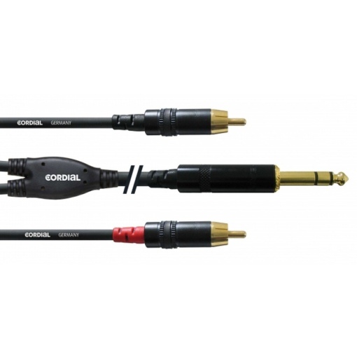 CORDIAL CFY 0.9 VCC câble Y, 0.9m, Jack - 2x RCA