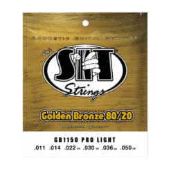 Guitar Strings Acoustic Golden Bronze 80/20 .011-.050 Pro Light