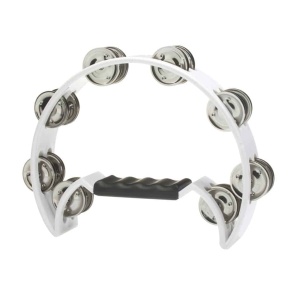 STAGG Tambourine Half Moon Blanc